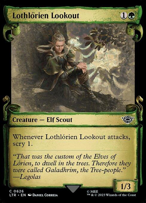 [Foil] LTR 626 Lothlorien Lookout (0626 - Scroll Showcase - Silver Foil) C