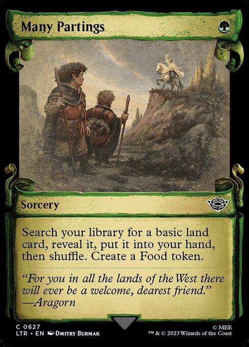 [Foil] LTR 627 Many Partings (0627 - Scroll Showcase - Silver Foil) C
