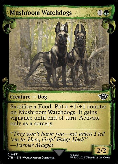 [Foil] LTR 631 Mushroom Watchdogs (0631 - Scroll Showcase - Silver Foil) C