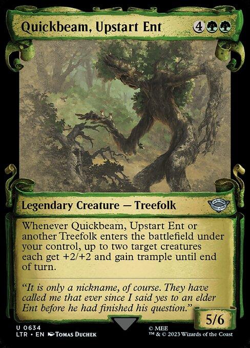 [Foil] LTR 634 Quickbeam, Upstart Ent (0634 - Scroll Showcase - Silver Foil) U