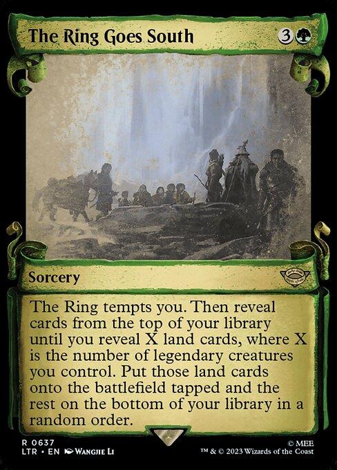 [Foil] LTR 637 The Ring Goes South (0637 - Scroll Showcase - Silver Foil) R