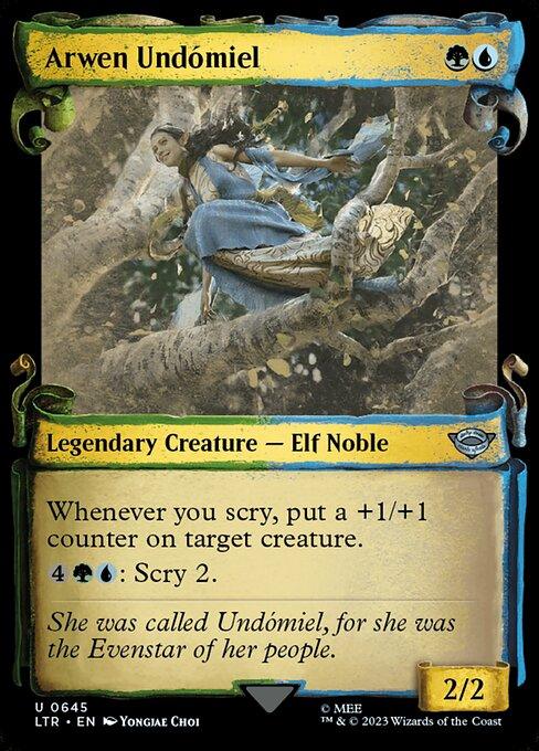 [Foil] LTR 645 Arwen Undomiel (0645 - Scroll Showcase - Silver Foil) U