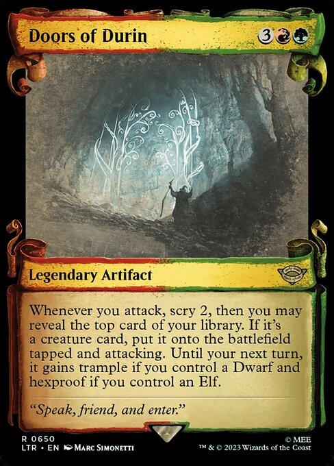 [Foil] LTR 650 Doors of Durin (0650 - Scroll Showcase - Silver Foil) R
