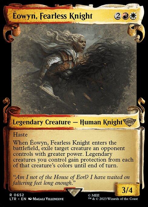 [Foil] LTR 652 Eowyn, Fearless Knight (0652 - Scroll Showcase - Silver Foil) R