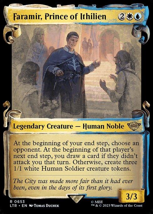 [Foil] LTR 653 Faramir, Prince of Ithilien (0653 - Scroll Showcase - Silver Foil) R