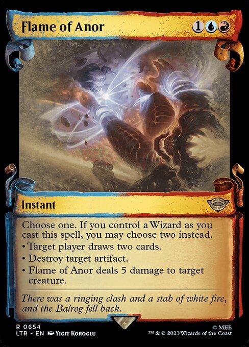 [Foil] LTR 654 Flame of Anor (0654 - Scroll Showcase - Silver Foil) R