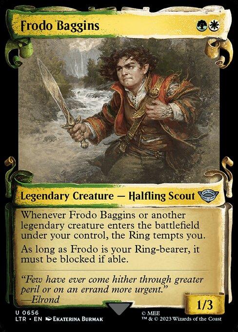 [Foil] LTR 656 Frodo Baggins (0656 - Scroll Showcase - Silver Foil) U