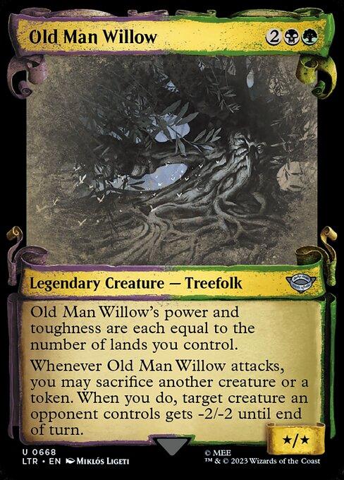 [Foil] LTR 668 Old Man Willow (0668 - Scroll Showcase - Silver Foil) U