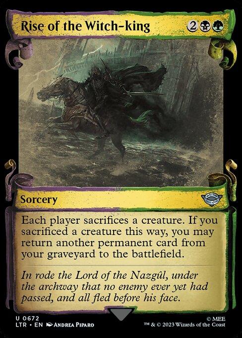 [Foil] LTR 672 Rise of the Witch-king (0672 - Scroll Showcase - Silver Foil) U