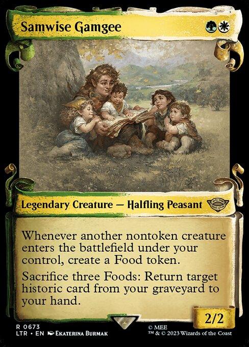 [Foil] LTR 673 Samwise Gamgee (0673 - Scroll Showcase - Silver Foil) R