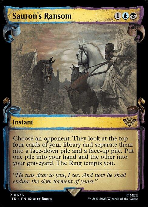 [Foil] LTR 676 Sauron's Ransom (0676 - Scroll Showcase - Silver Foil) R