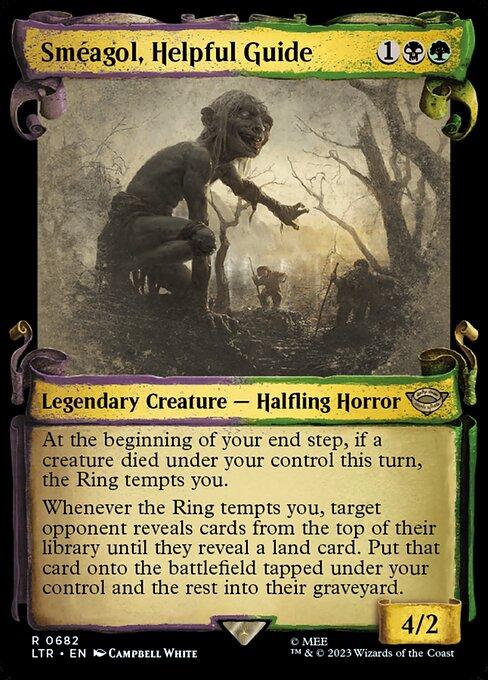 [Foil] LTR 682 Smeagol, Helpful Guide (0682 - Scroll Showcase - Silver Foil) R