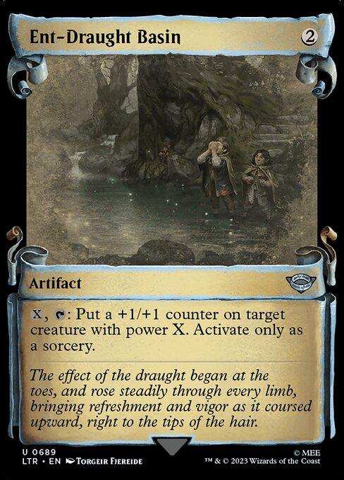[Foil] LTR 689 Ent-Draught Basin (0689 - Scroll Showcase - Silver Foil) U