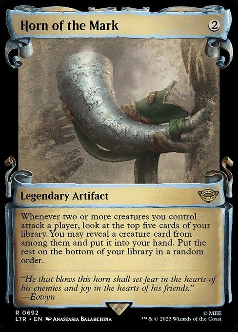 [Foil] LTR 692 Horn of the Mark (0692 - Scroll Showcase - Silver Foil) R