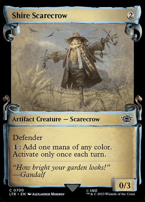 [Foil] LTR 700 Shire Scarecrow (0700 - Scroll Showcase - Silver Foil) C