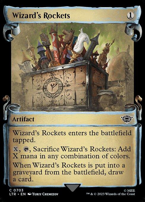 [Foil] LTR 703 Wizard's Rockets (0703 - Scroll Showcase - Silver Foil) C