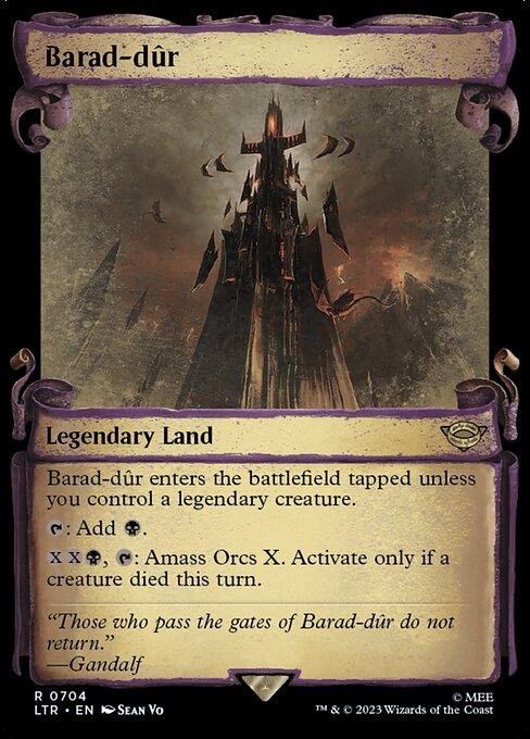 [Foil] LTR 704 Barad-dur (0704 - Scroll Showcase - Silver Foil) R