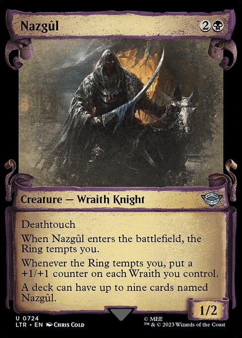 [Foil] LTR 724 Nazgul (0724 - Scroll Showcase - Silver Foil) U
