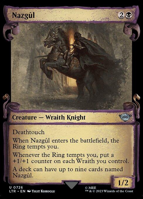 [Foil] LTR 726 Nazgul (0726 - Scroll Showcase - Silver Foil) U