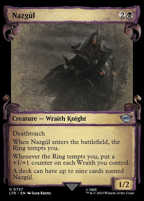 [Foil] LTR 727 Nazgul (0727 - Scroll Showcase - Silver Foil) U