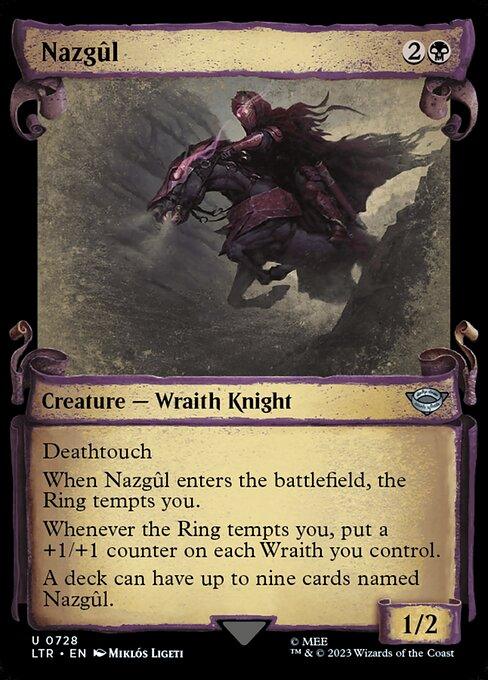 [Foil] LTR 728 Nazgul (0728 - Scroll Showcase - Silver Foil) U