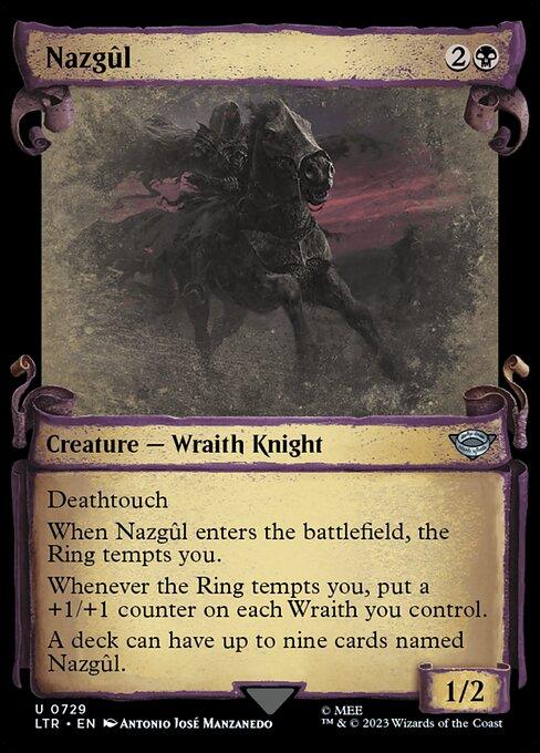 [Foil] LTR 729 Nazgul (0729 - Scroll Showcase - Silver Foil) U