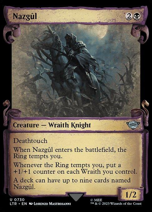 [Foil] LTR 730 Nazgul (0730 - Scroll Showcase - Silver Foil) U