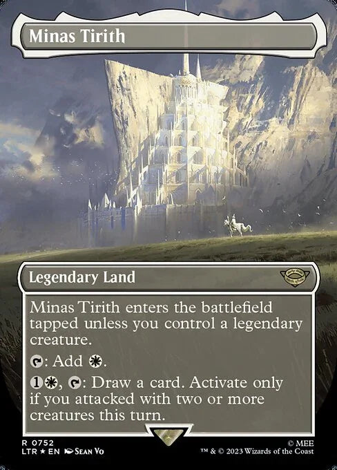 [Surge Foil] LTR 752 Minas Tirith (0752 - Borderless Surge Foil) R