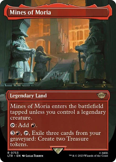 [Surge Foil] LTR 753 Mines of Moria (0753 - Borderless Surge Foil) R