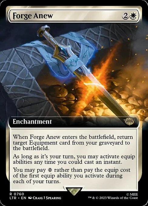 [Surge Foil] LTR 760 Forge Anew (0760 - Extended Art Surge Foil) R