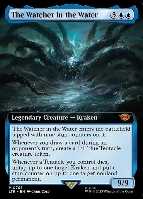 [Surge Foil] LTR 765 The Watcher in the Water (0765 - Extended Art - Surge Foil) M