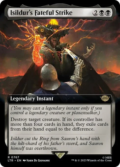 [Surge Foil] LTR 767 Isildur's Fateful Strike (0767 - Extended Art - Surge Foil) R