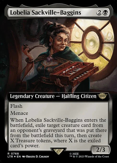 [Surge Foil] LTR 768 Lobelia Sackville-Baggins (0768 - Extended Art - Surge Foil) R