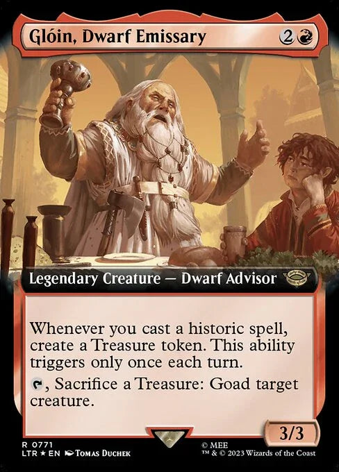 [Surge Foil] LTR 771 Gloin, Dwarf Emissary (0771 - Extended Art - Surge Foil) R
