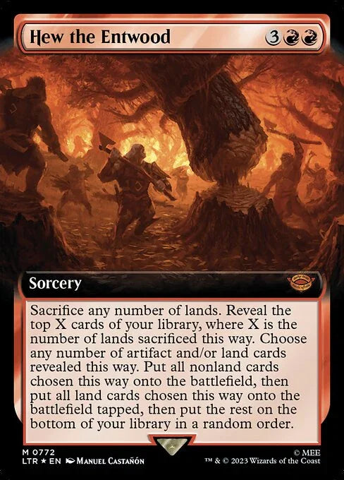[Surge Foil] LTR 772 Hew the Entwood (0772 - Extended Art - Surge Foil) M