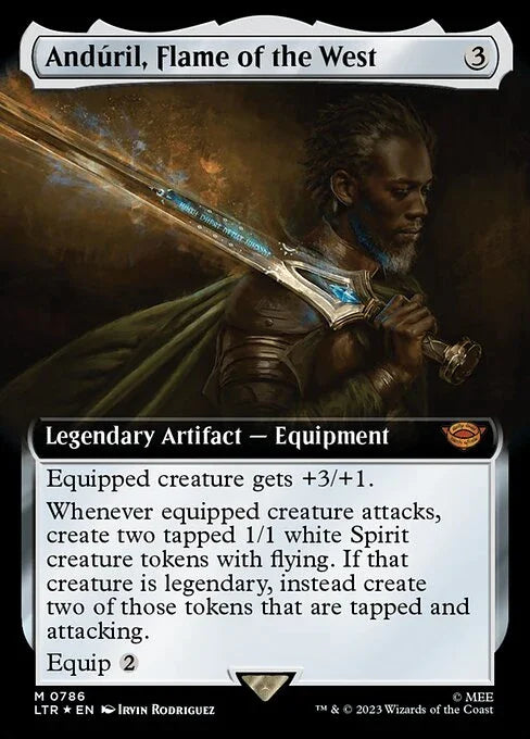 [Surge Foil] LTR 786 Anduril, Flame of the West (0786 - Extended Art Surge Foil) M