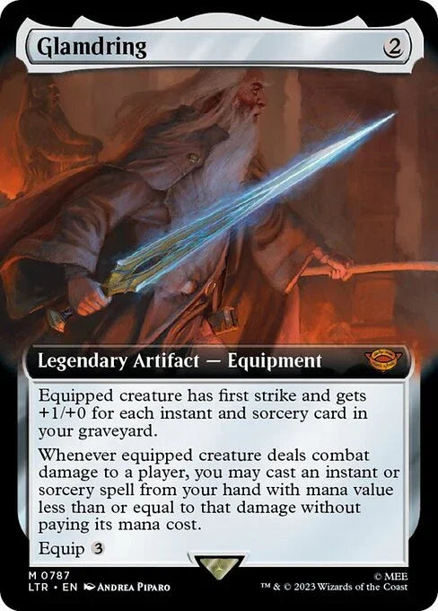 [Surge Foil] LTR 787 Glamdring (0787 - Extended Art - Surge Foil) M