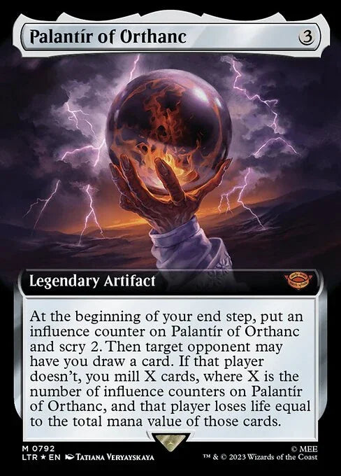 [Surge Foil] LTR 792 Palantir of Orthanc (0792 - Extended Art Surge Foil) M