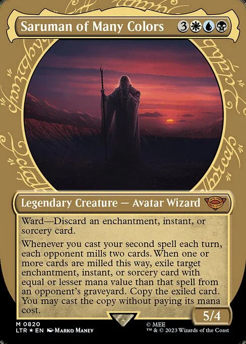 [Surge Foil] LTR 820 Saruman of Many Colors (0820 - Showcase - Surge Foil) M