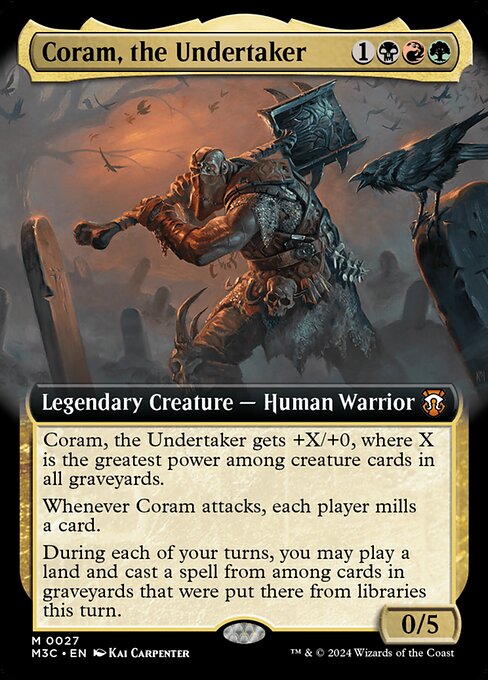 [Foil] M3C 027 Coram, the Undertaker (0027 - Extended Art) M