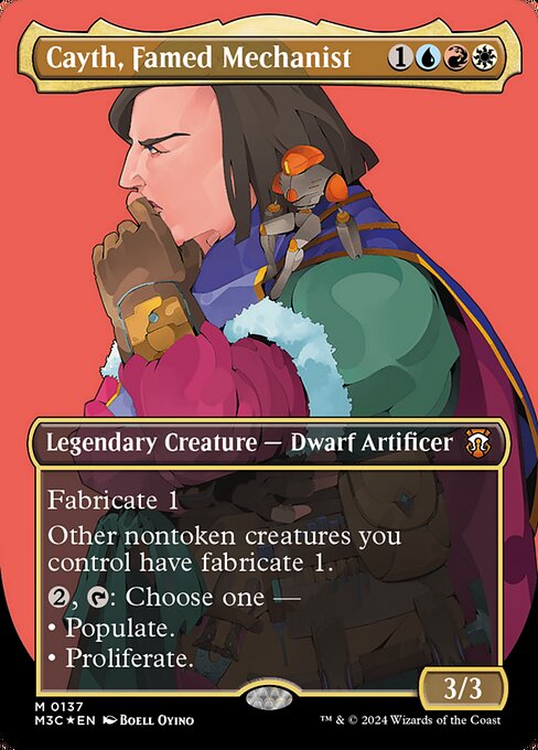 [Foil] M3C 137 Cayth, Famed Mechanist (0137 - Ripple Foil Borderless) M