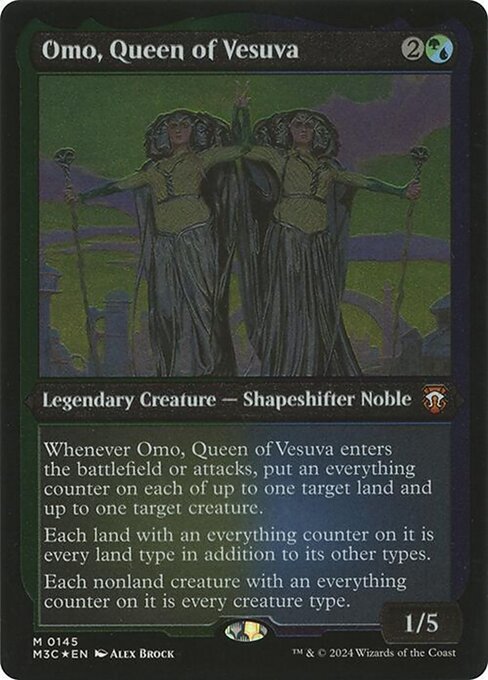 [Foil Etched] M3C 145 Omo, Queen of Vesuva (0145 - Foil Etched Display Commander - Not Tournament Legal) M
