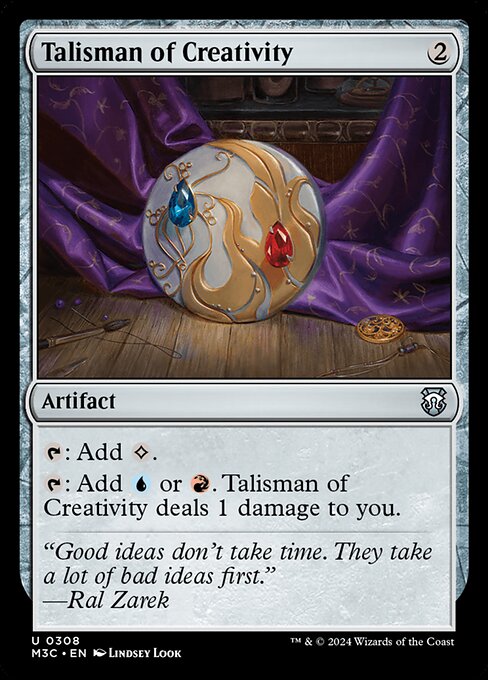[Foil] M3C 308 Talisman of Creativity (Ripple Foil) U
