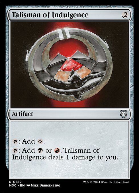 [Foil] M3C 312 Talisman of Indulgence (Ripple Foil) U