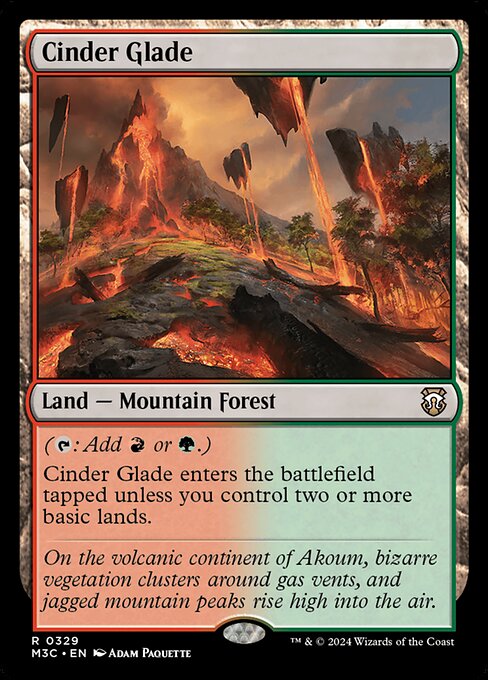 [Foil] M3C 329 Cinder Glade (Ripple Foil) R