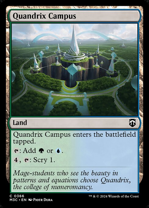 [Foil] M3C 366 Quandrix Campus (Ripple Foil) C