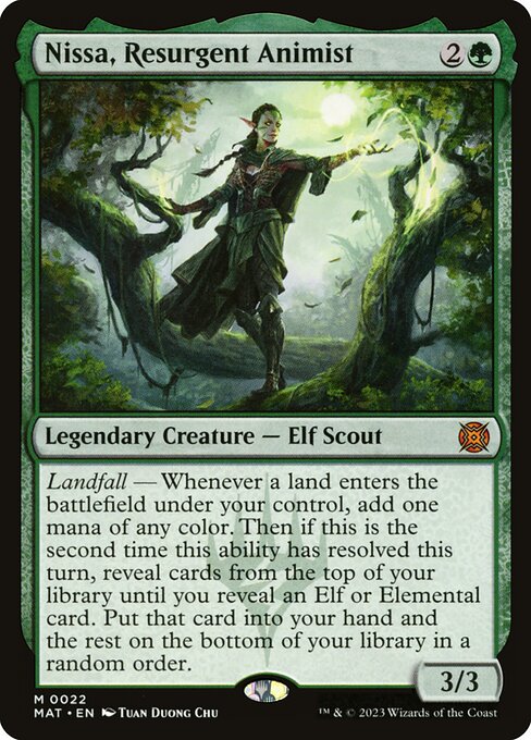 [Foil] MAT 022 Nissa, Resurgent Animist M