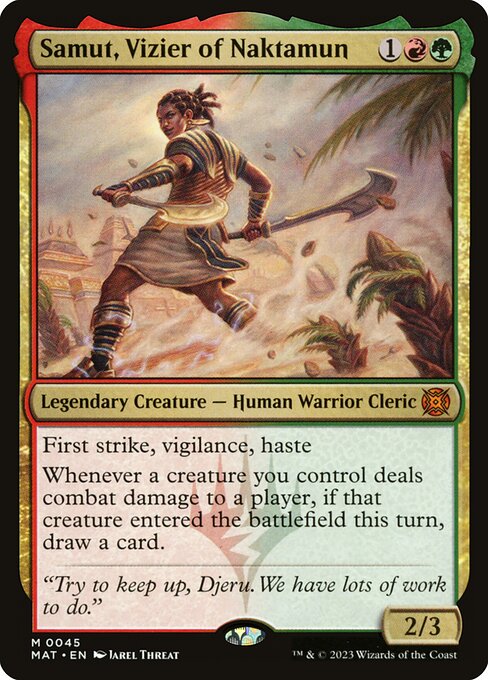 [Foil] MAT 045 Samut, Vizier of Naktamun M