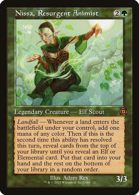 MAT 072 Nissa, Resurgent Animist (Retro Frame) M