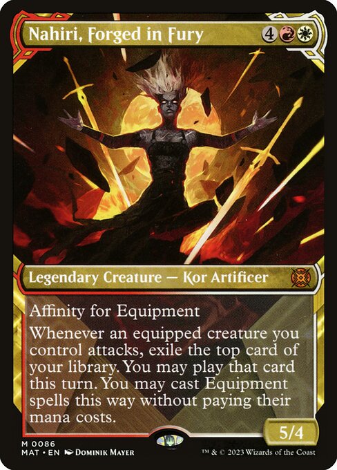 [Foil] MAT 086 Nahiri, Forged in Fury (Showcase) M